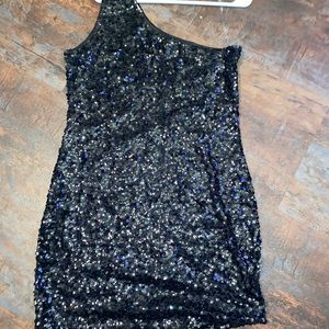 one shoulder formal sequin dress